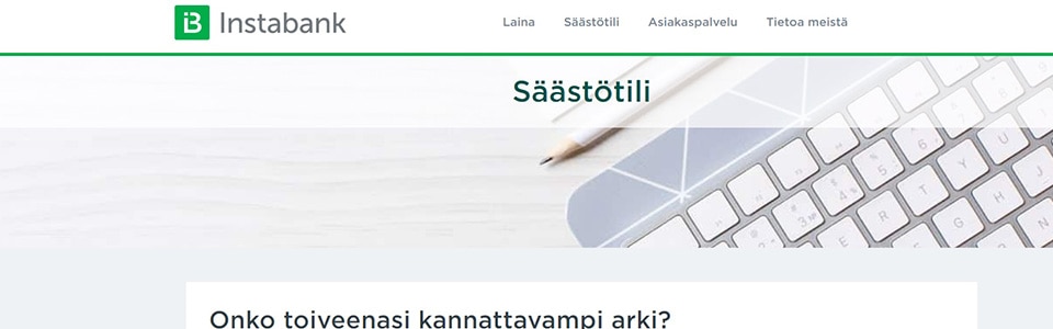 Instabank avaa säästötili