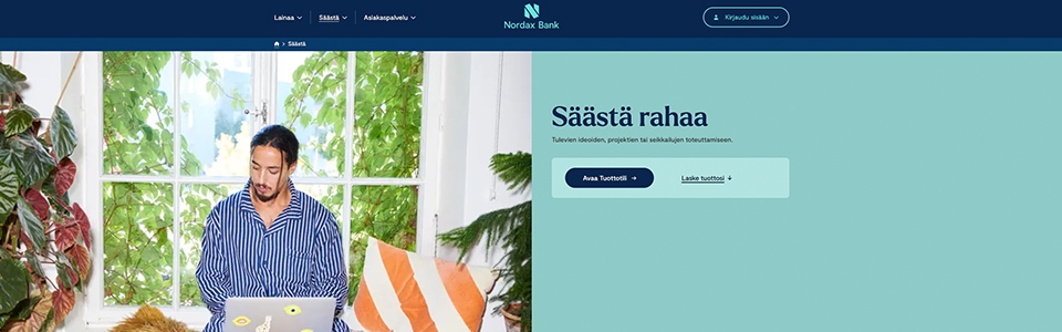 Nordax Bank - säästä