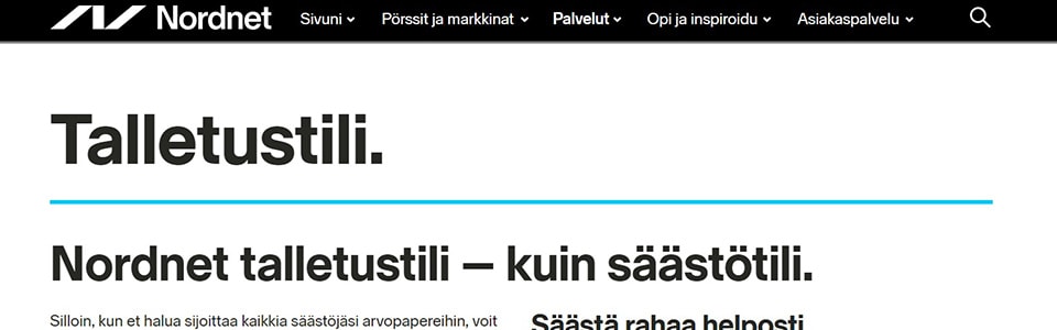 Nordnet talletustili