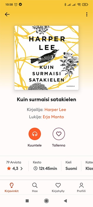 Storytel sovellus